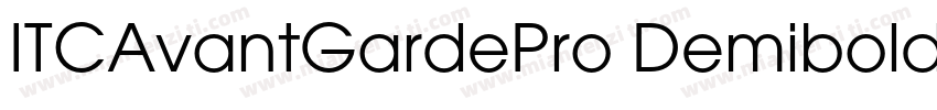ITCAvantGardePro Demibold字体转换